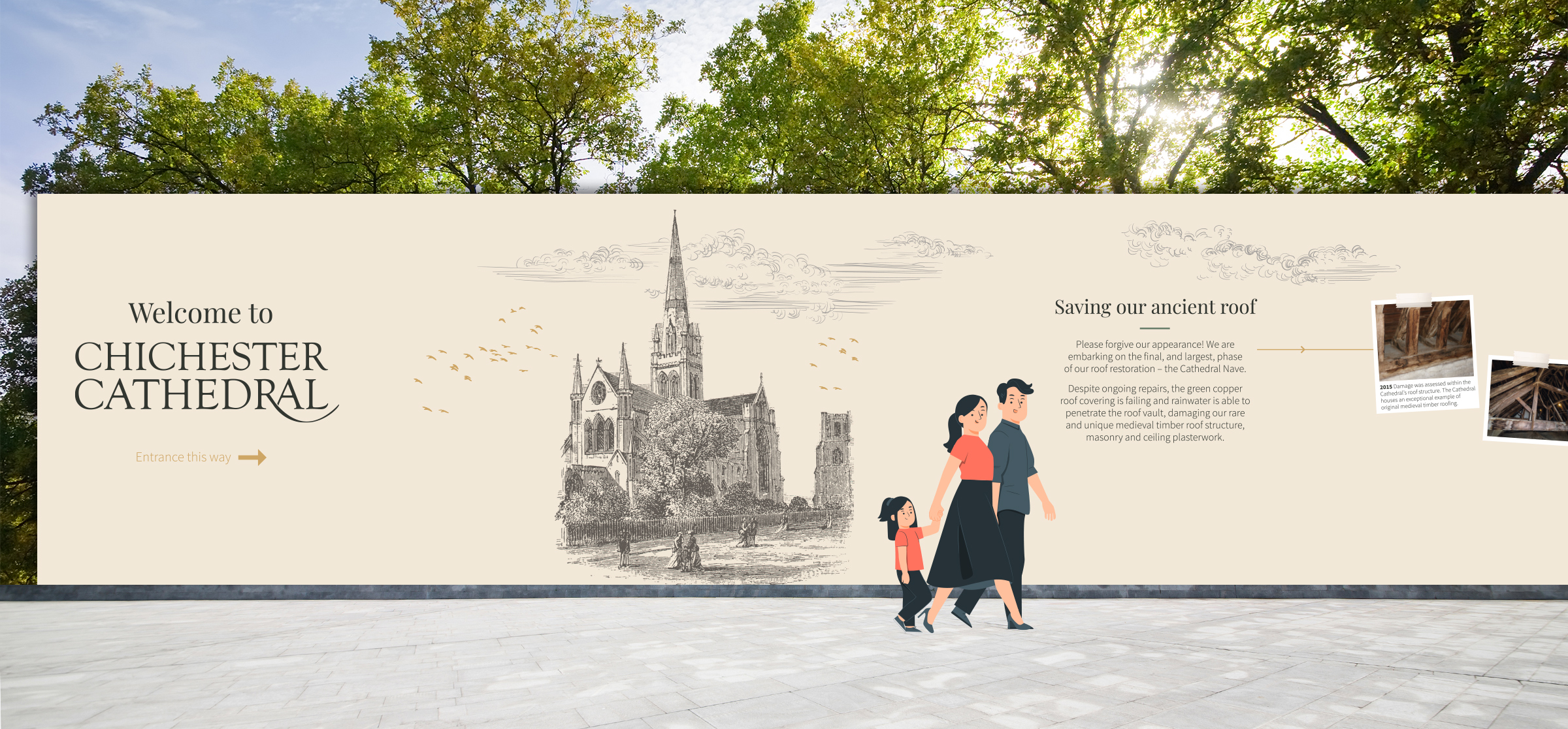 Chichester Cathedral Large Format Advertising