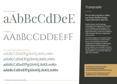 Chichester Cathedral Brand Guidelines