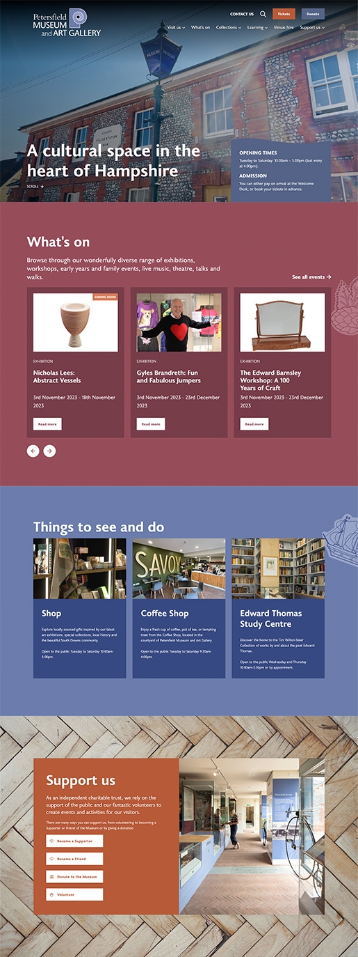 Petersfield Museum and Art Gallery Homepage