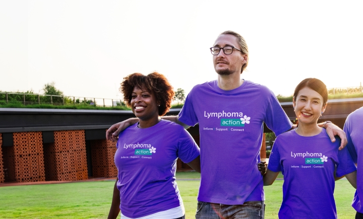 Lymphoma Action brand volunteers