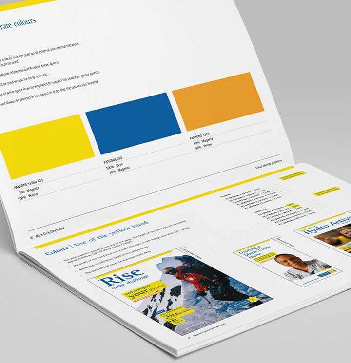 Marie Curie brand refresh, brand guidelines