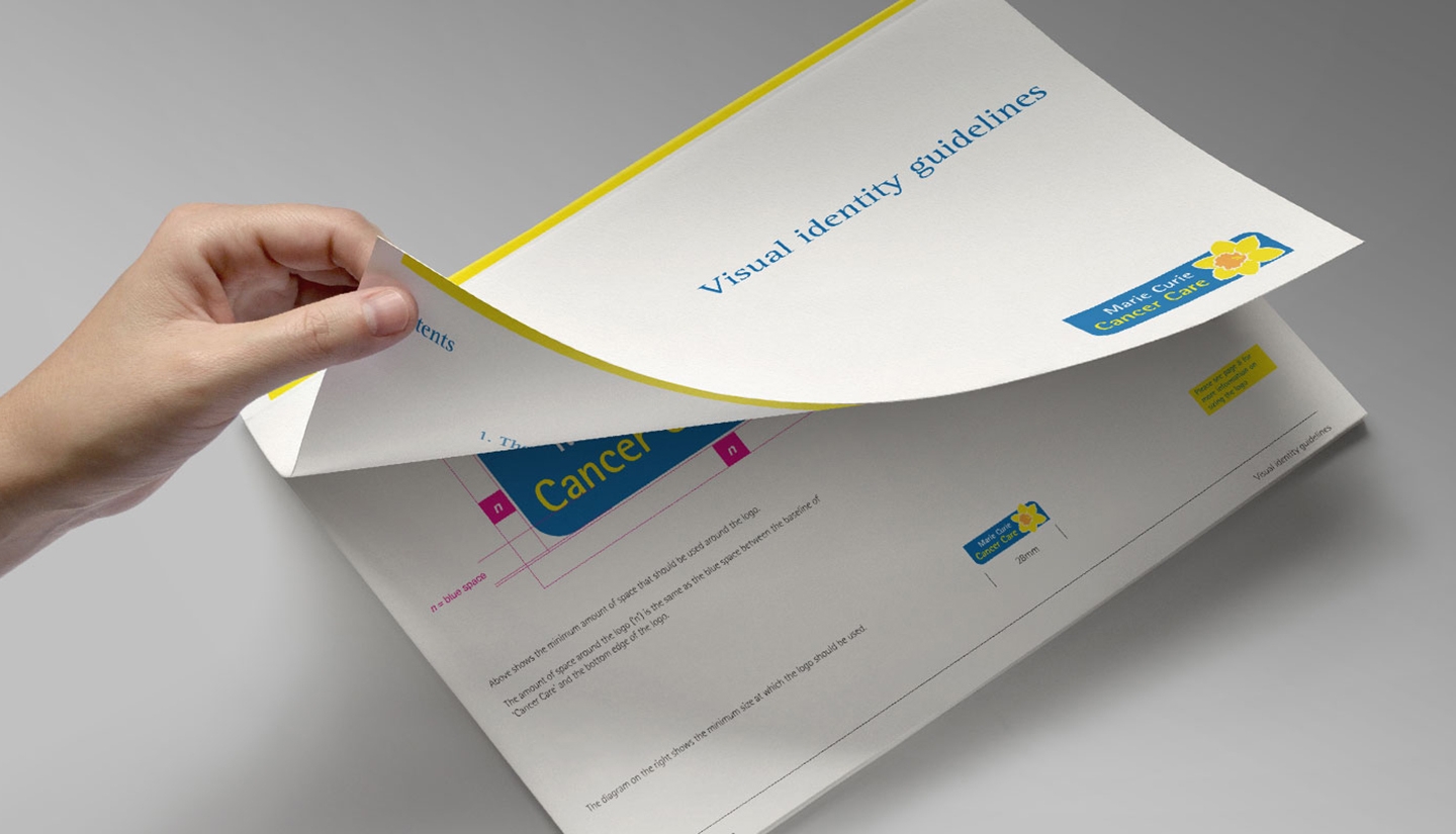 Marie Curie brand refresh, brand guidelines